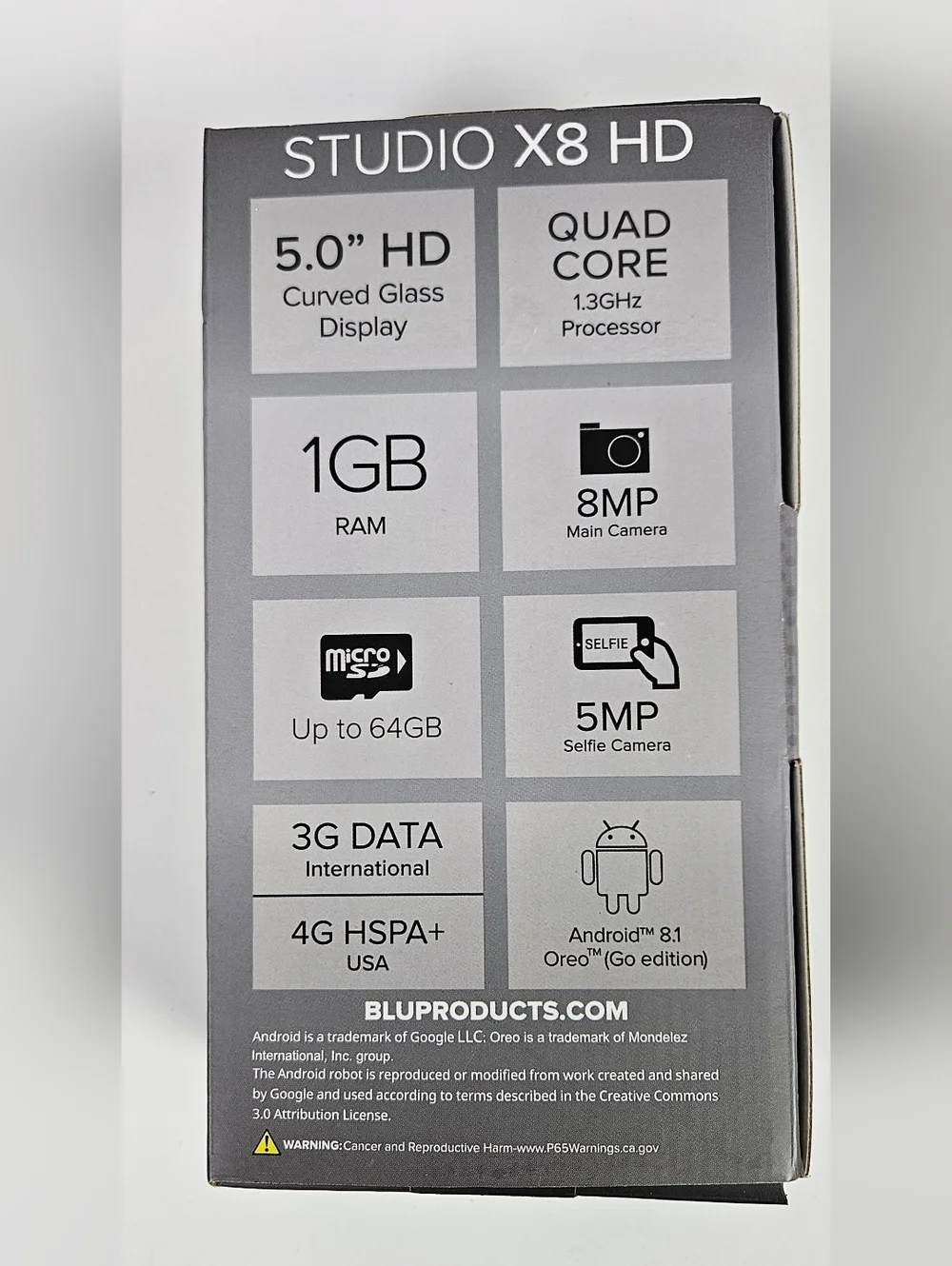 BLU Studio X8 HD Smartphone - Black